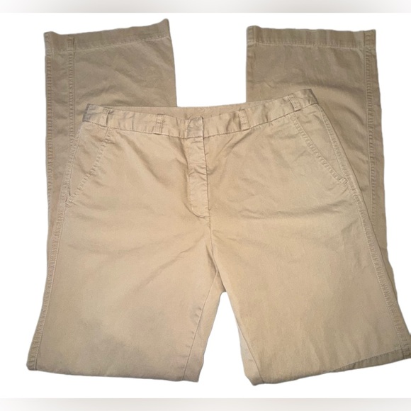 BCBG Max Azria Beige Flare Pants Size 8 31” Inseam Boho Chic flare bell bottom - Picture 4 of 13